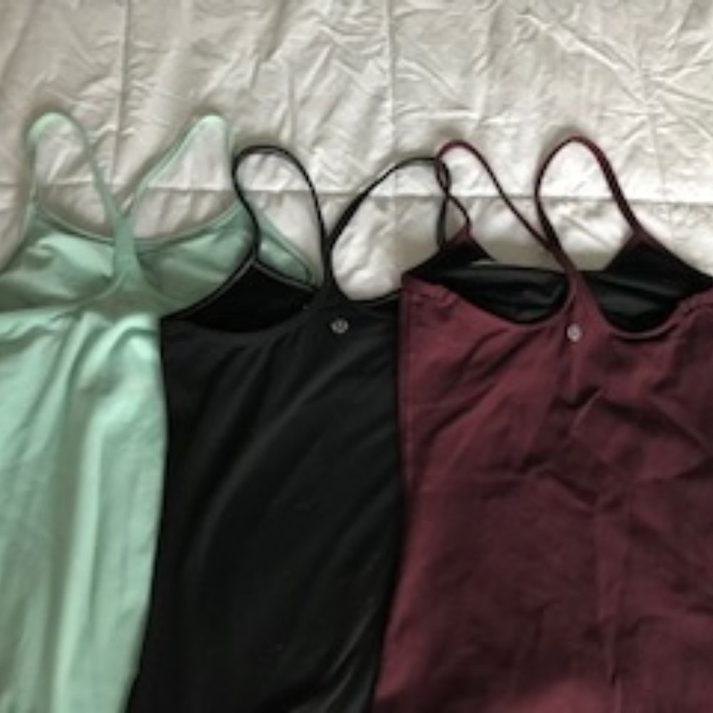 Lululemon Power Y Tank Set Maroon